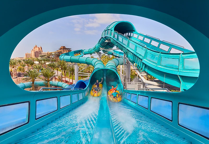 Аквапарк Aquaventure Atlantis в Дубае - экстремальные горки и ленивая река