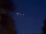 Таинственные огни над песками египетской пустыни ночью